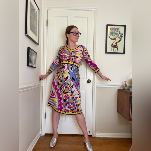 Emilio Pucci Dresses & Skirts - 60s Vintage Pucci Silk Midi Dress